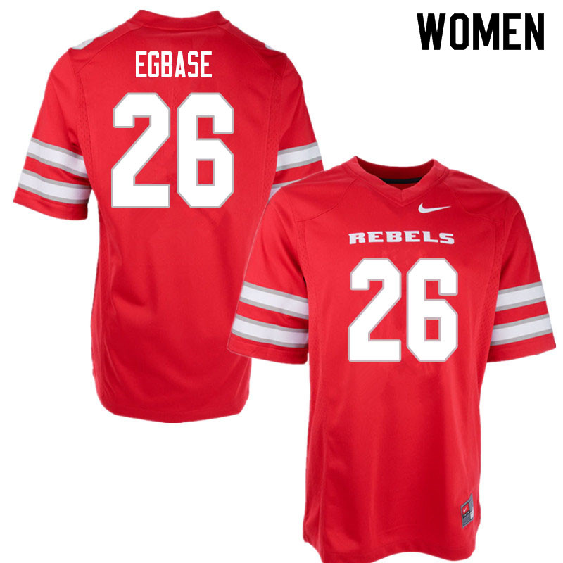 Women #26 Ose Egbase UNLV Rebels College Football Jerseys Sale-Red